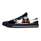 Модные Повседневные тканевые кроссовки с рисунком из аниме Назад в будущее, низкие кроссовки, легкие дышащие кроссовки с 3D принтом для мужчин и женщин