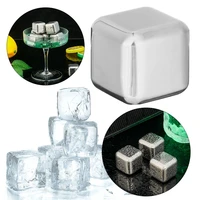 stainless steel ice cubes bar quick freezing non toxic wine drinks beverage whiskey beer water cooler cool glacier bar accessory