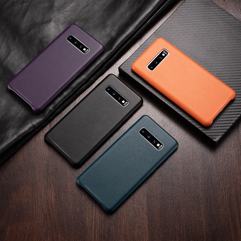 

PU Leather Phone Case For Samsung Galaxy s10 s10+ s10plus shockproof back cover cases
