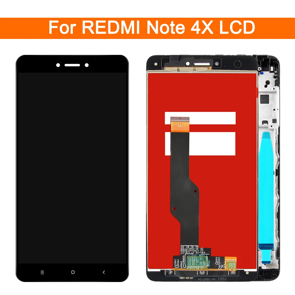 

ЖК-дисплей 5,5 дюйма для Xiaomi Redmi Note 4X, сенсорный экран, панель, разбрасыватель, в сборе, Snapdragon 625 и MediaTek MTK Helio X20