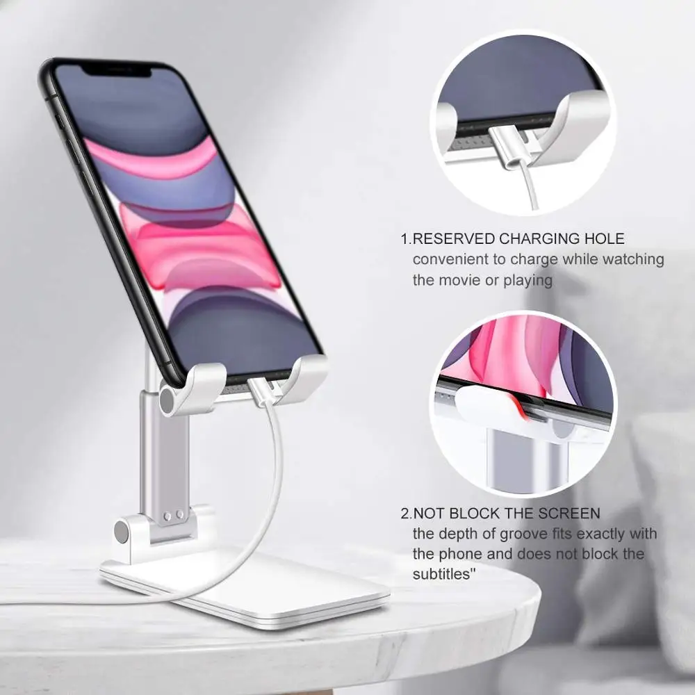 new mobile phone holder desk stand metal desktop tablet table cell foldable extend support holder for iphone ipad xiaomi huawei free global shipping