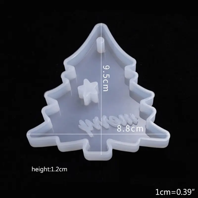 

Crystal Epoxy Resin Mold Christmas Tree Elk Pendant Casting Silicone Mould Handmade DIY Crafts Jewelry Making Tool
