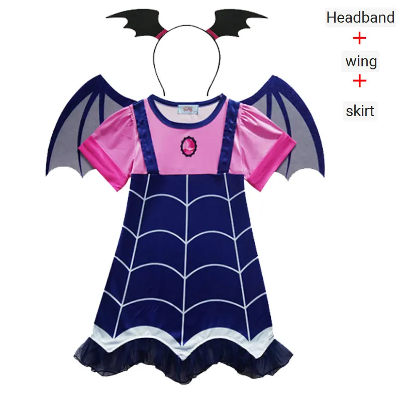 Горячее платье для маленьких девочек Vampirina Леди Баг Vestidos Рождественский костюм