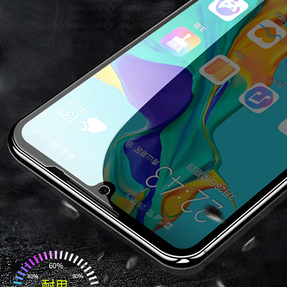 2 в 1 протектор экрана полное Защитное стекло для huawei P30 lite Pro задняя камера