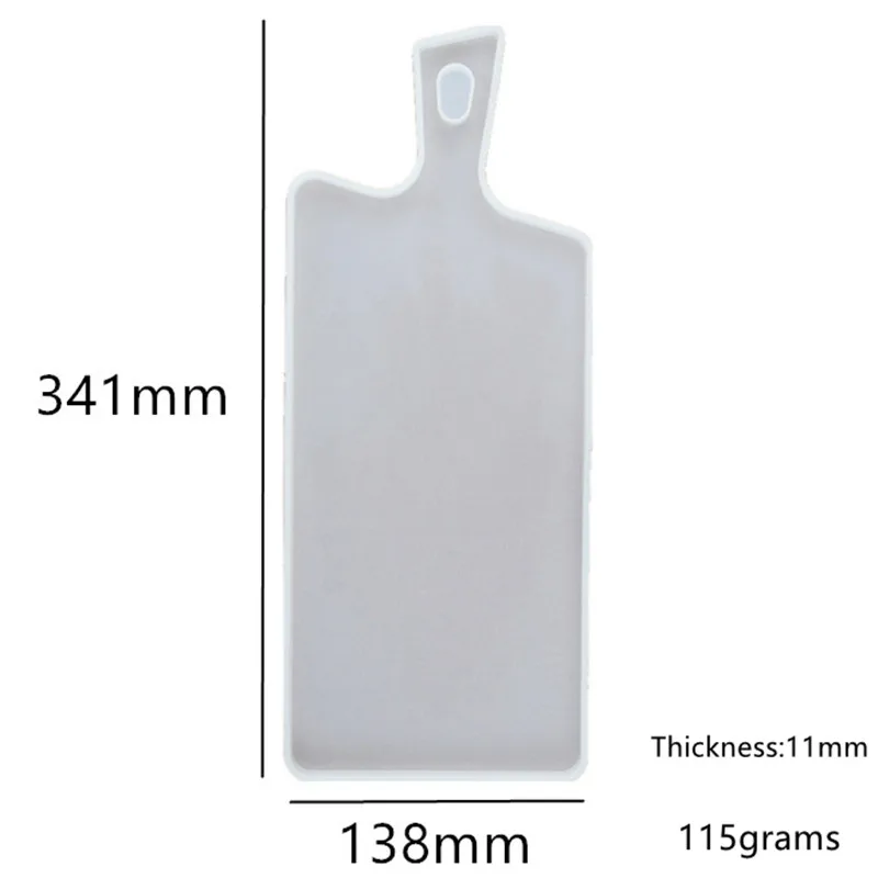 

Silicone Mold for Tray with Handle Ornaments DIY Crafts Tool Crystal Epoxy Resin Mould Home Decoration