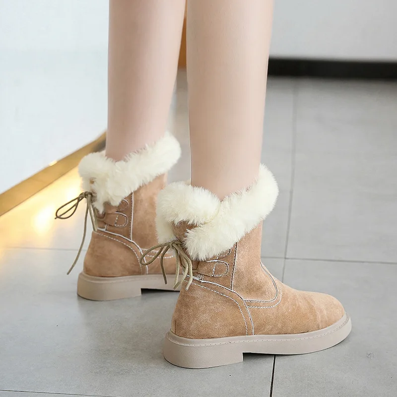 

Winter Shoes Women Snow Boots Warm Cold Winter Woman Ankle Boots Female Height Increasing Shoes Botas Botines Mujer 2021 New