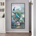 Алмазная живопись, животное, павлин, Полный алмаз, новинка 2021, алмазная вышивка, чернильная живопись, стикеры, бриллиантовые наклейки, вышивка крестиком для дома