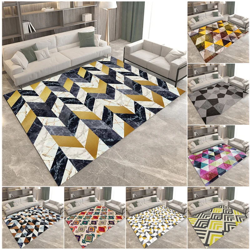 

Carpet Living Room Geometric Carpet Large Size Persian Carpet Suitable for Modern Home Art Style Soft Antifouling Carpet