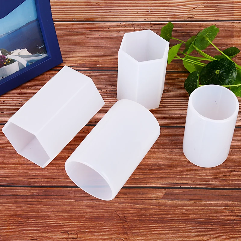 

Table Decor Epoxy Resin Handmade Crafts Molds Gifts Cup Stripe Unique Silicone Mold DIY Pen Holder Desk Organizer Decoration