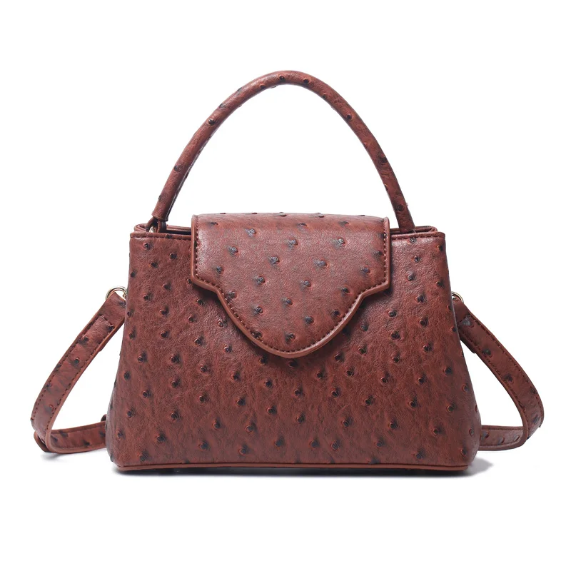 Ostrich Brown Модные женские сумки известного роскошного бренда, сумка-тоут под змеиную кожу, сумочка из кожи питона, клатч, кошелек, сумка высокого качества - Цвет: Ostrich Brown