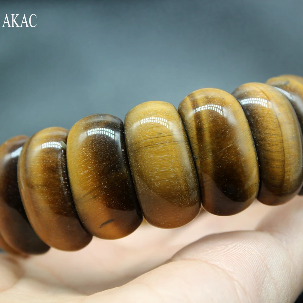 

Free shipping AKAC approx11*23mm natural brown tiger eye bangle bracelet