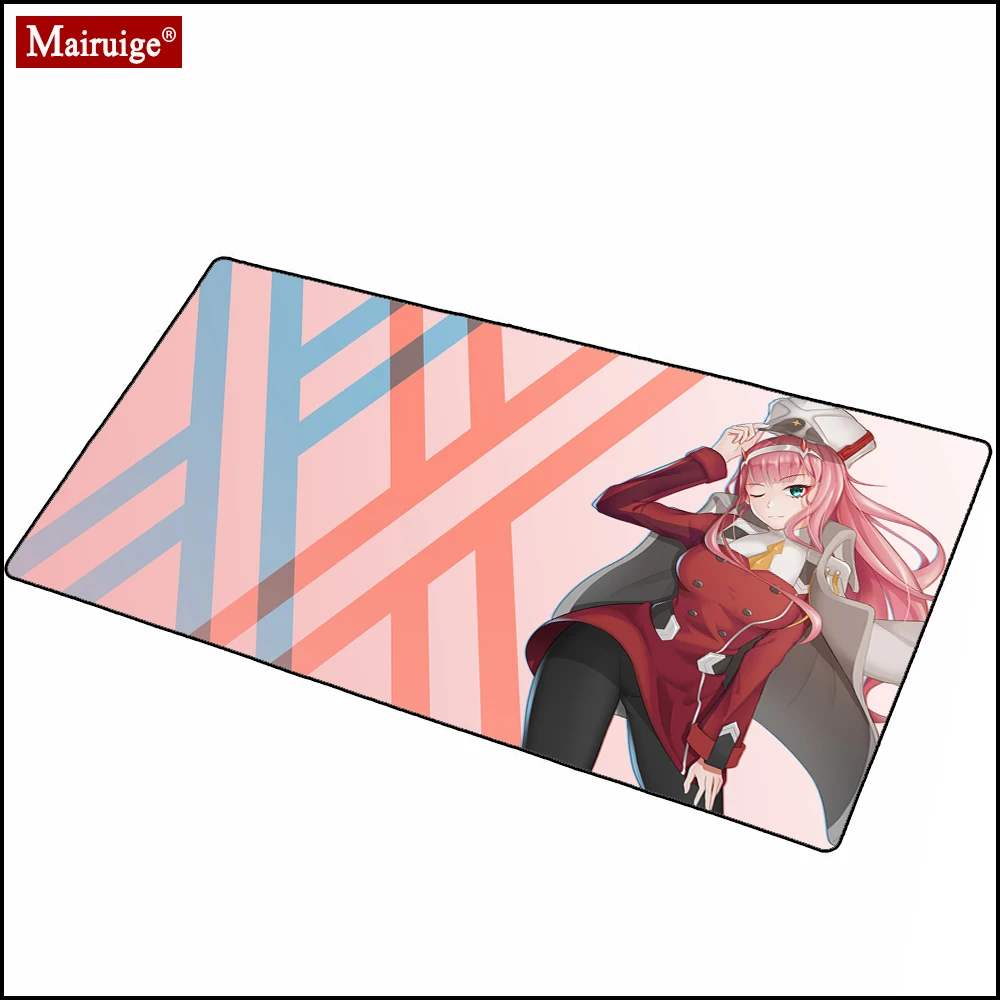

Gamer Pc Compute Desk Mat Pink Mouse Pad Cute KawaI Zero Two Darling In The Franxx Geme Mouse Pad Anime XXL 90x40cm / 80x30cm