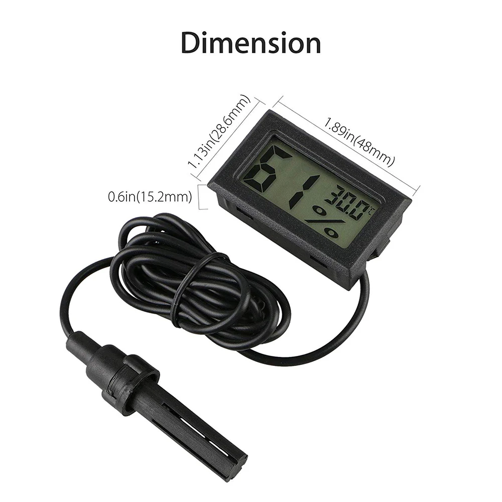 

11 Kinds Digital Thermometer Hygrometer Mini LCD Humidity Meter Freezer Fridge Thermometer for -50~70 Coolers Aquarium Chillers