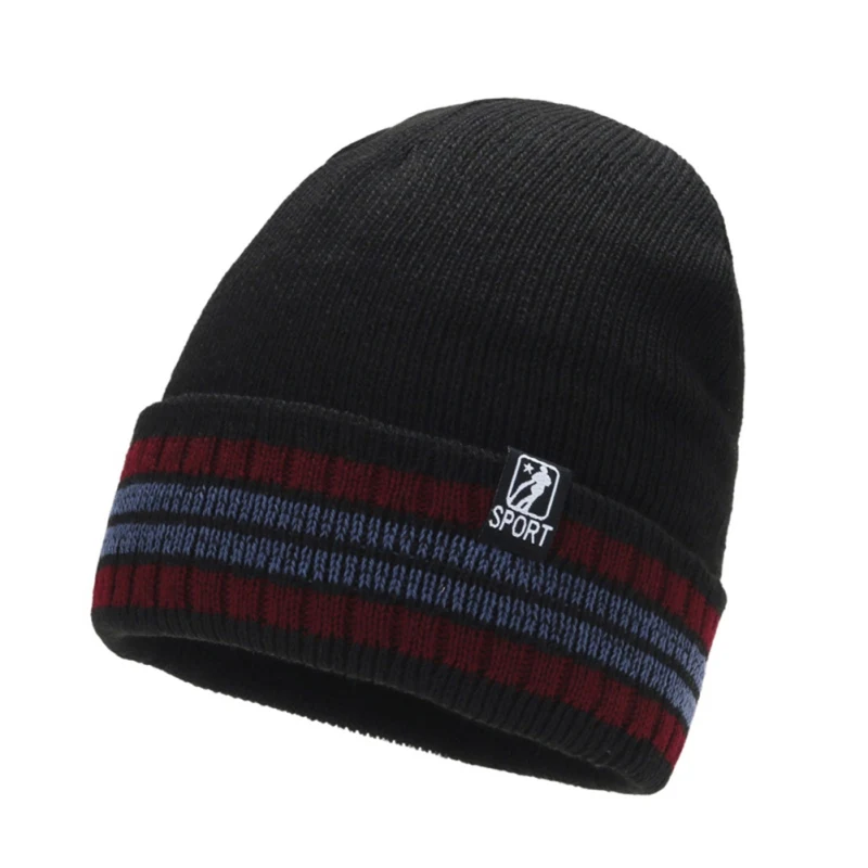 Стрейч трикотажные Skullies Bonnet модная шапочка с плюшевой подкладкой для сноуборда