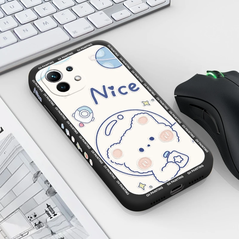 

Чехол с медведем и кроликом для XIAOMI MI 11 Lite 4G 11 Lite 5G 11 Ultra 11i Note 10 pro Note 10 Lite