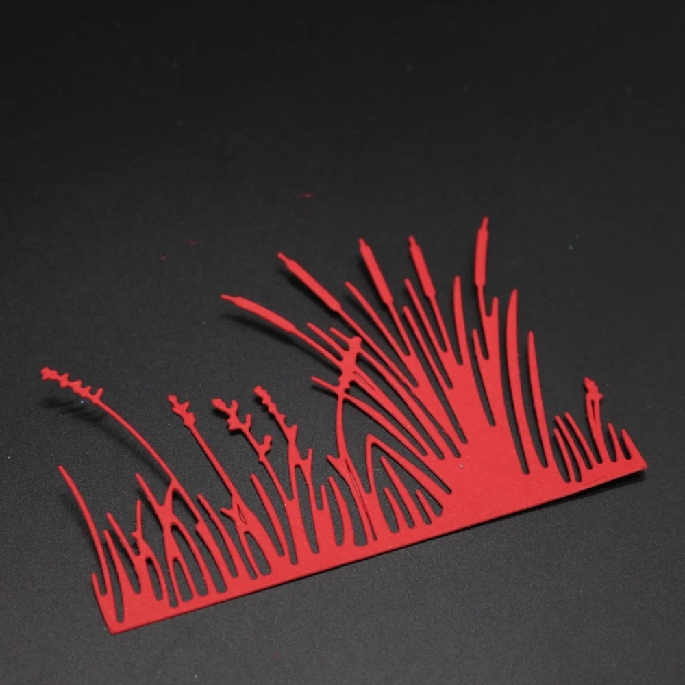 Горячая трава форма металлические режущие штампы DIY карточные трафареты