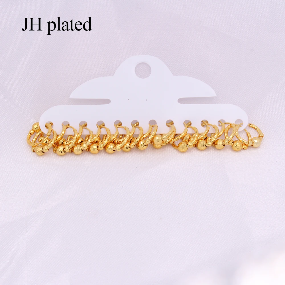 Earrings 24K Gold Color Small round Hoop earings hoops pircing gold earrings piercings accesories for Women/Girls Jewelry gifts | Украшения