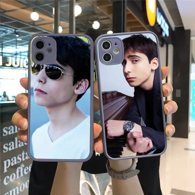 

Aidan Gallagher man handsome Phone Case Matte Transparent for iPhone 7 8 11 12 s mini pro X XS XR MAX Plus cover funda