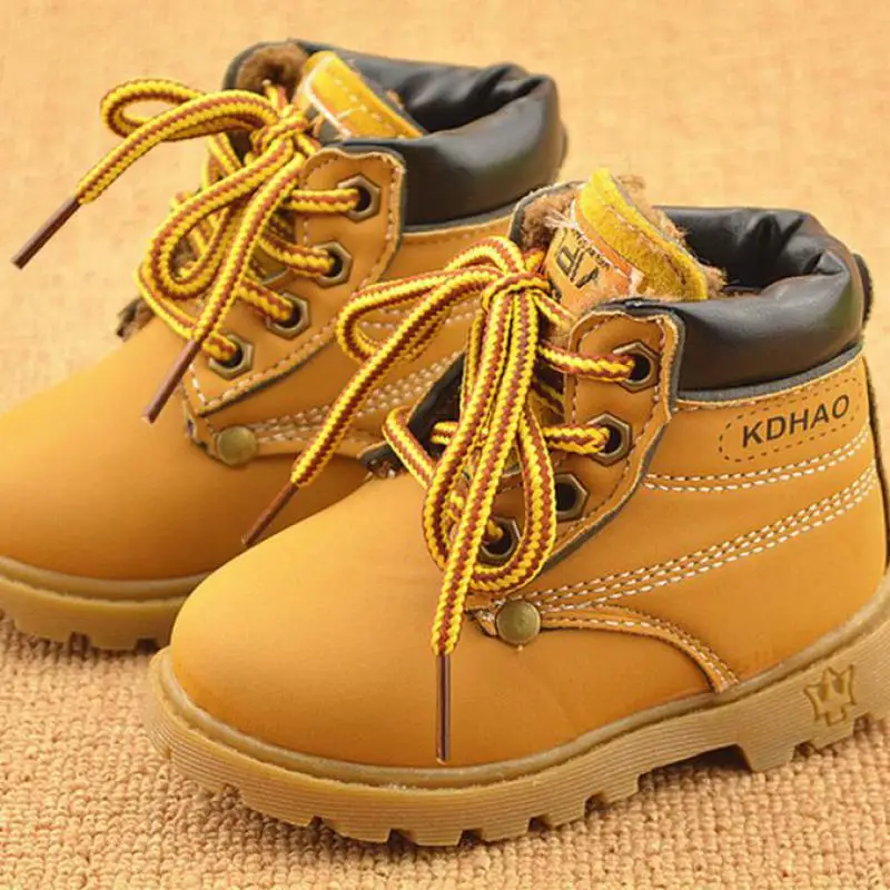 2021 зимние детские ботинки для девочек и мальчиков Плюшевые Ботинки Martin