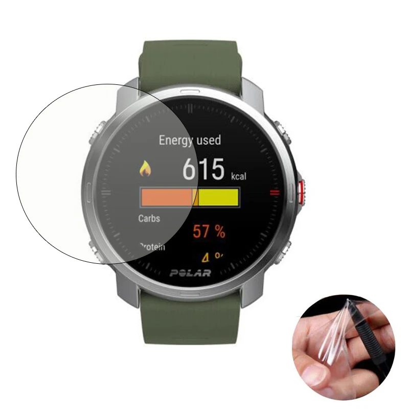 5pcs Soft TPU Clear Protective Film Smartwatch Guard For POLAR Grit X Sport Smart Watch Full Screen Protector Cover Protection