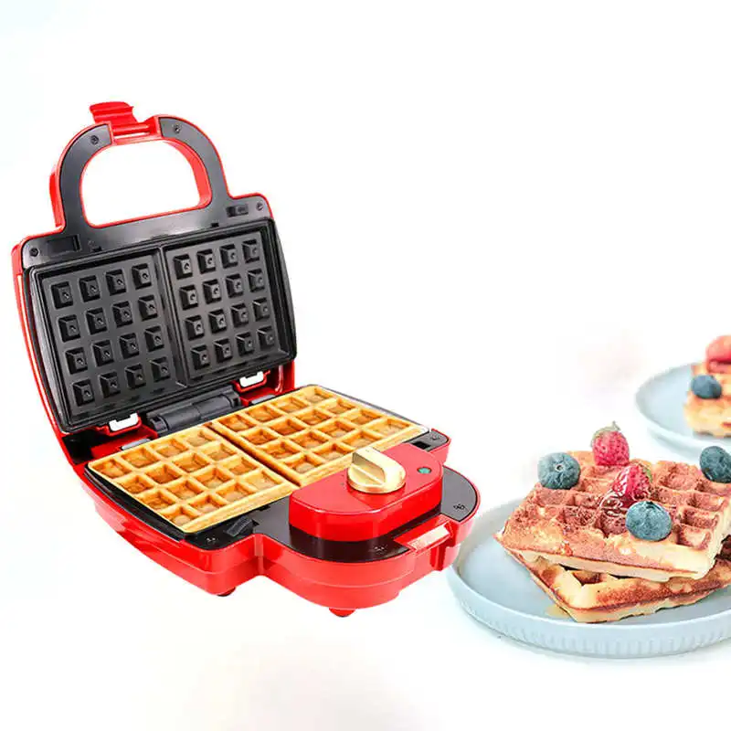 

750W Waffle Maker Multifunctional Breakfast Machine Household Timing Electric Sandwich Waffle Maker US Plug 120V