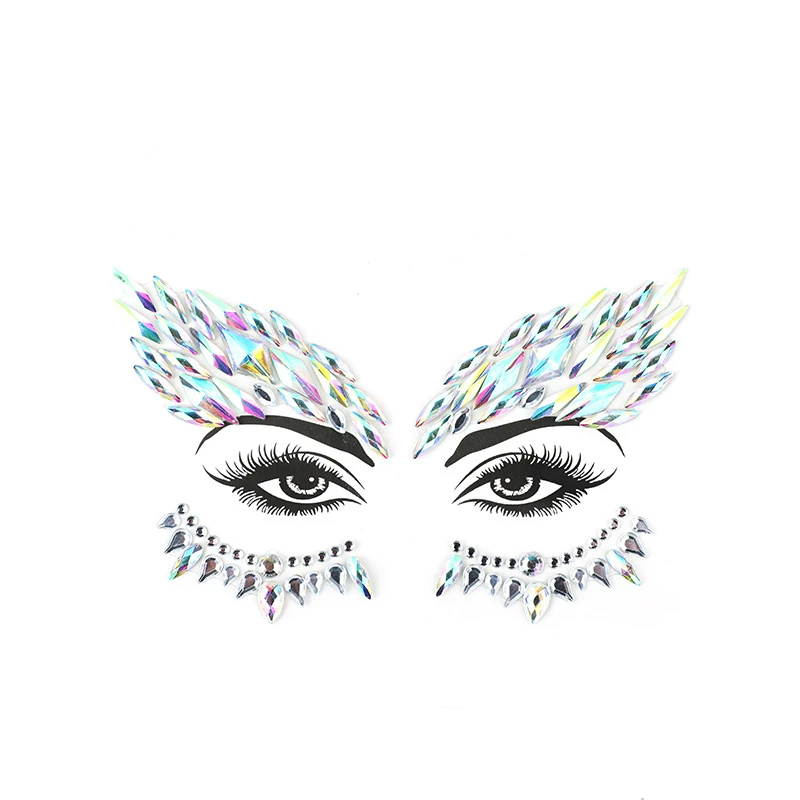 Временные хрустальные блестящие тату-наклейки наклейки для лица тела клейкие