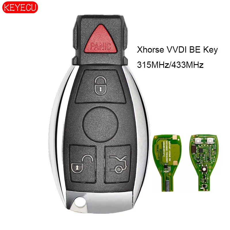 KEYECU Xhorse VVDI BE Key Pro улучшенная версия полный дистанционный ключ 3B / 3 + 1 Кнопка 315