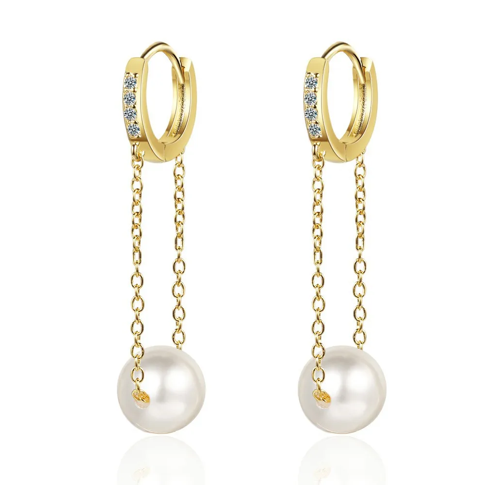 

DIWENFU 14K Gold Color Jewelry Freshwater Pearl Earring for Women Fashion Aros Mujer Oreja Bizuteria Pearl Gemstone Drop Earring
