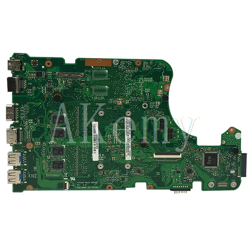 akemy x555qa for asus x555q a555q x555qg x555bp x555ba laotop mainboard x555qa motherboard w a10 9600u 8gb ram free global shipping