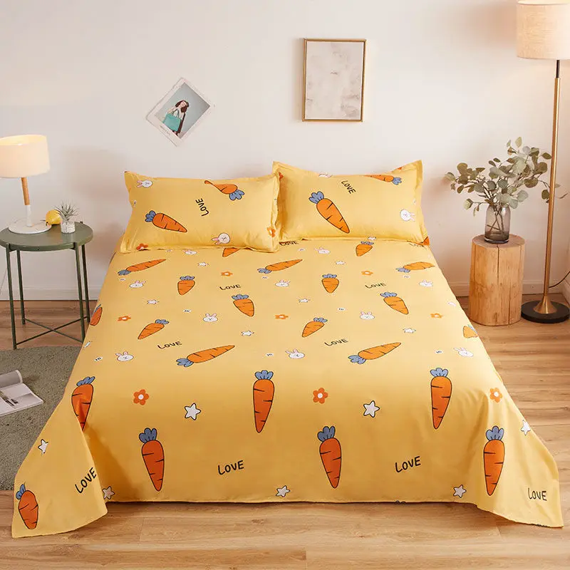 Ананас постельное белье с изображением клубники комплект милой свинки плоский