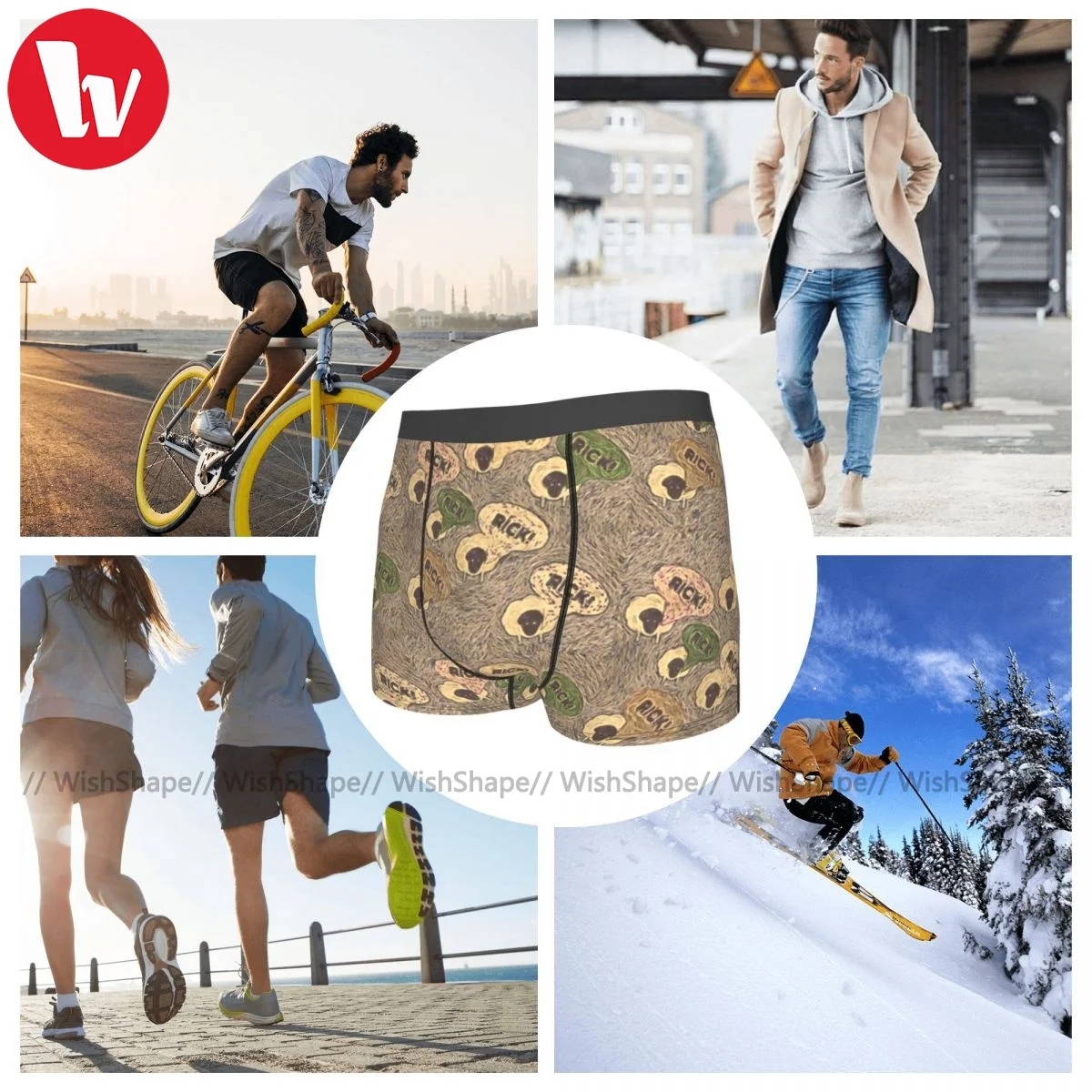 

Euphoria Underwear Classic Trenky Sublimation Trunk Polyester Pouch Man Boxer Brief