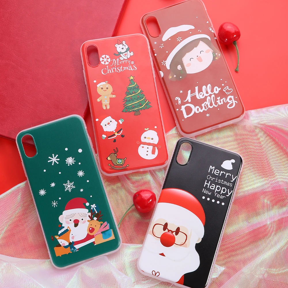 Рождество Подарки на Новый год матовый чехол для телефона samsung S8/S9/S10 плюс S10 E