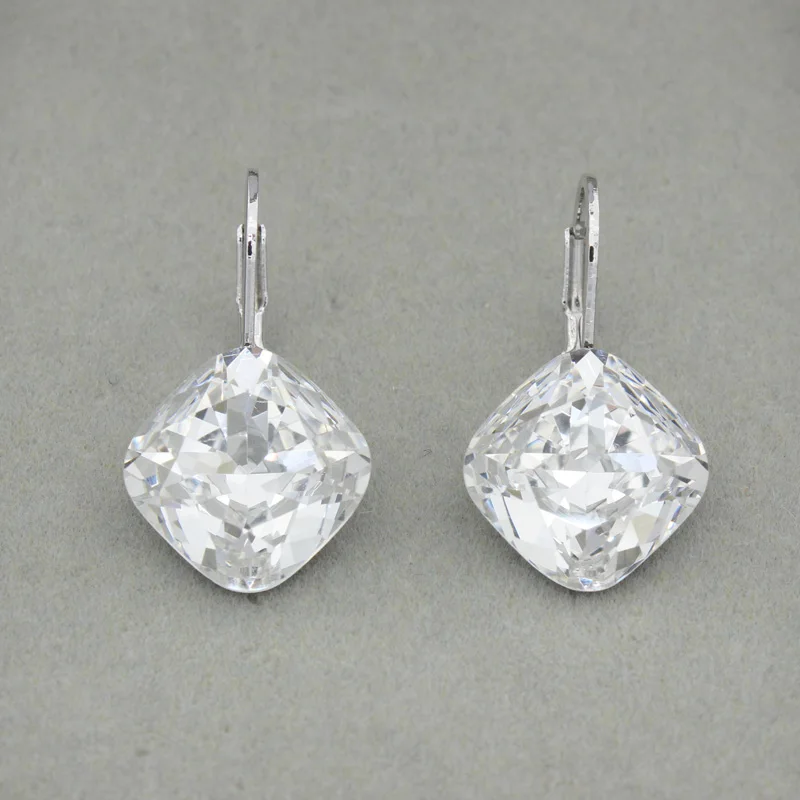 Корейские милые серьги с австрийскими кристаллами для женщин свадебные вечерние