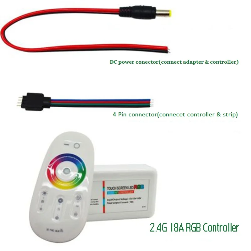 DC12V-24V 2 4G RF беспроводной сенсорный RGB контроллер GT666 Сенсорная панель Led Диммер для