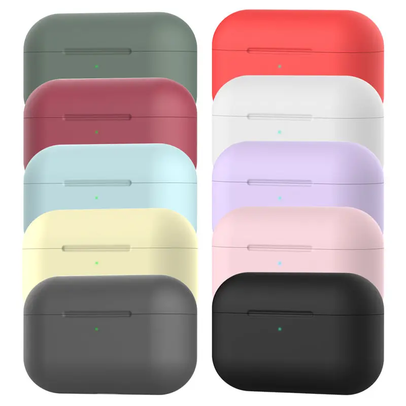 Силиконовый чехол защитный для Apple Airpods pro TWS Bluetooth наушники мягкий силиконовый