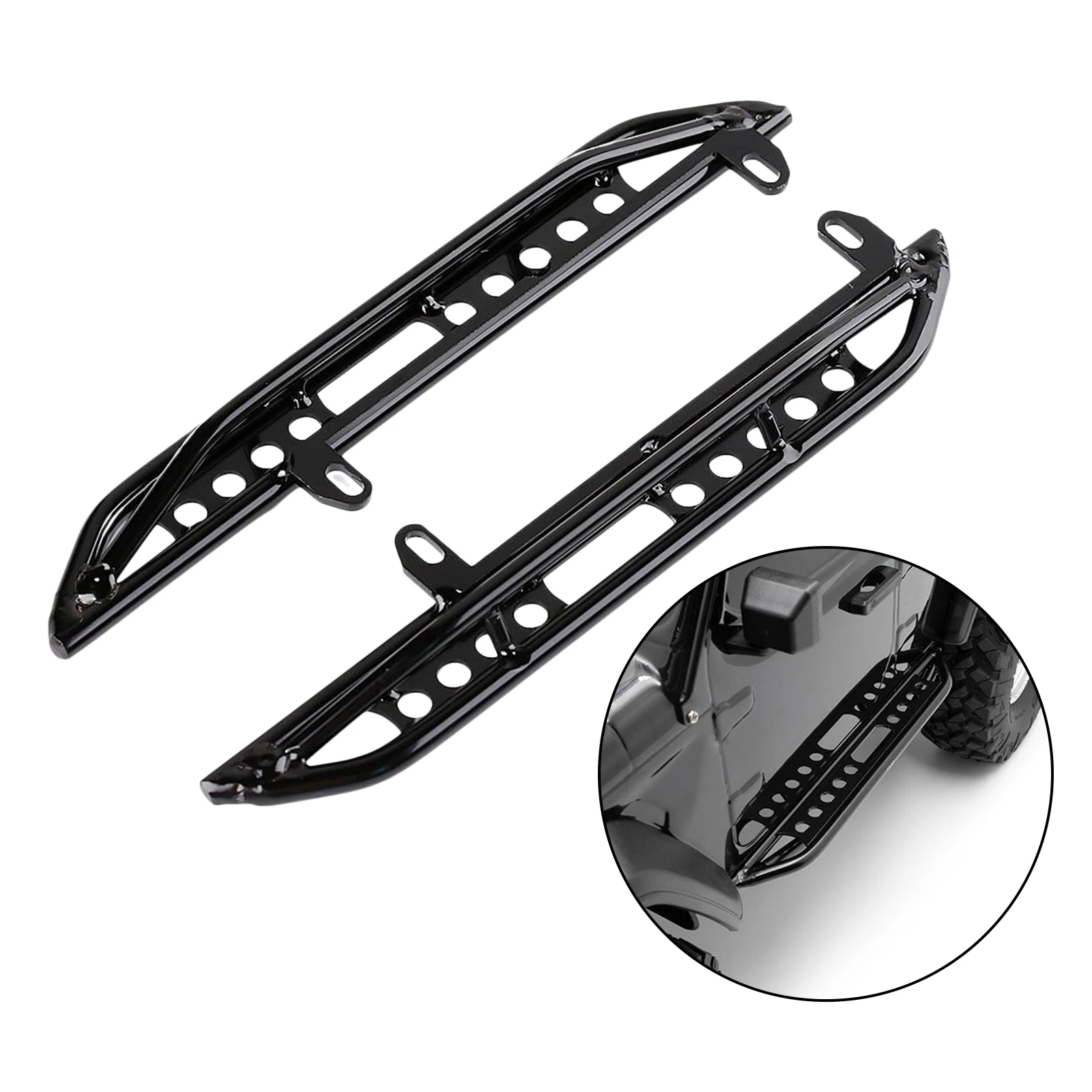 

RC автомобилей Металл 153 мм боковая педаль шаг пластины Подножка для 1:10 весы осевой SCX10 III AXI03007 RC Гусеничный аксессуар