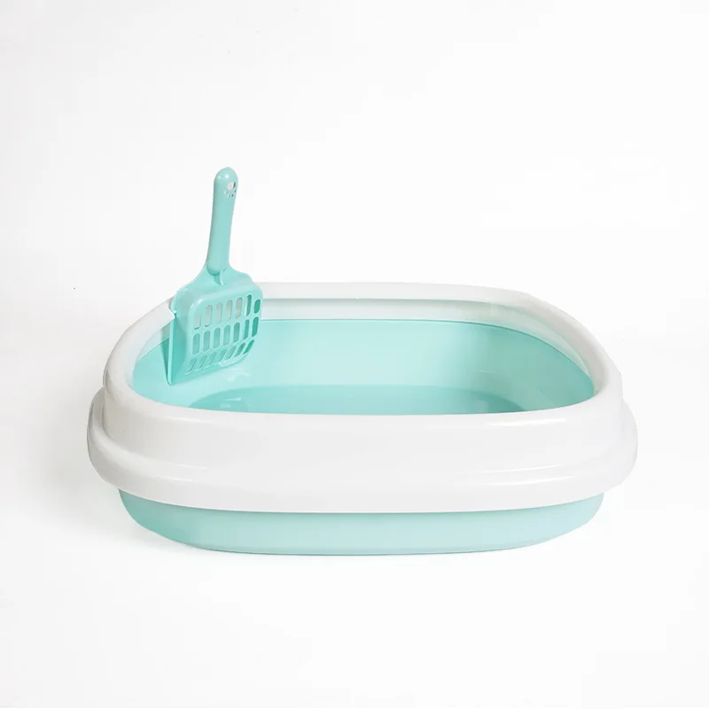 

Semi-enclosed Litter Box Cat Supplies Cat Toilet with Shovel Anti-splashing Cat Litter Box Furniture Removable Pet Accessories