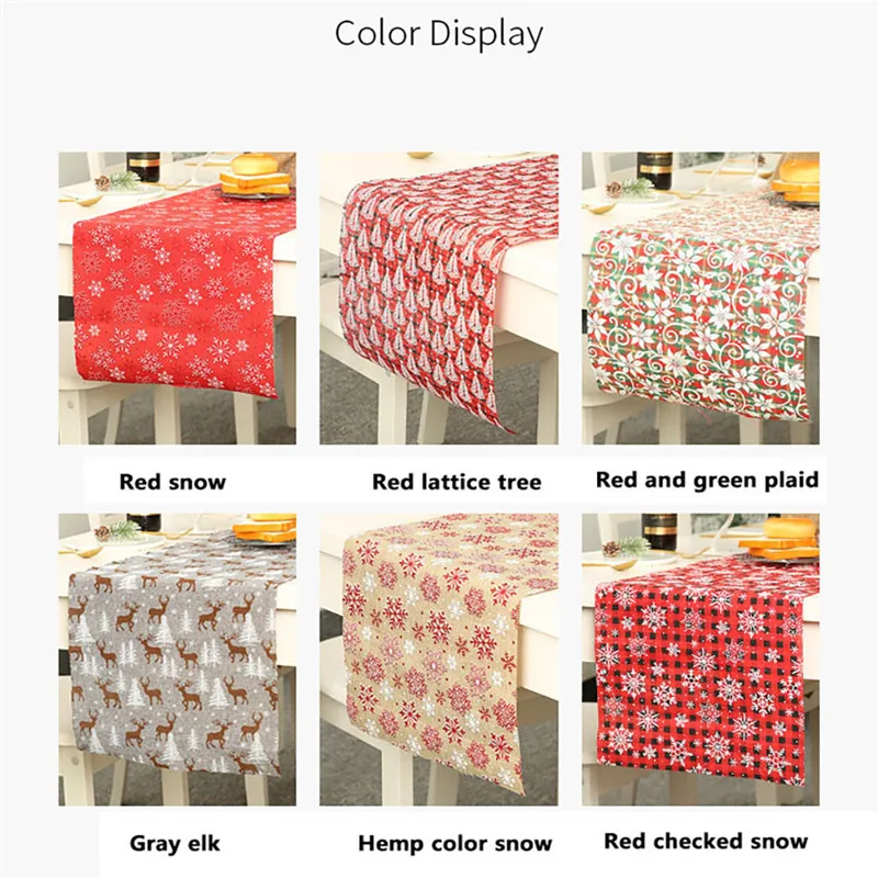 Новейшая Рождественская скатерть винтажная большая прямоугольная с принтом