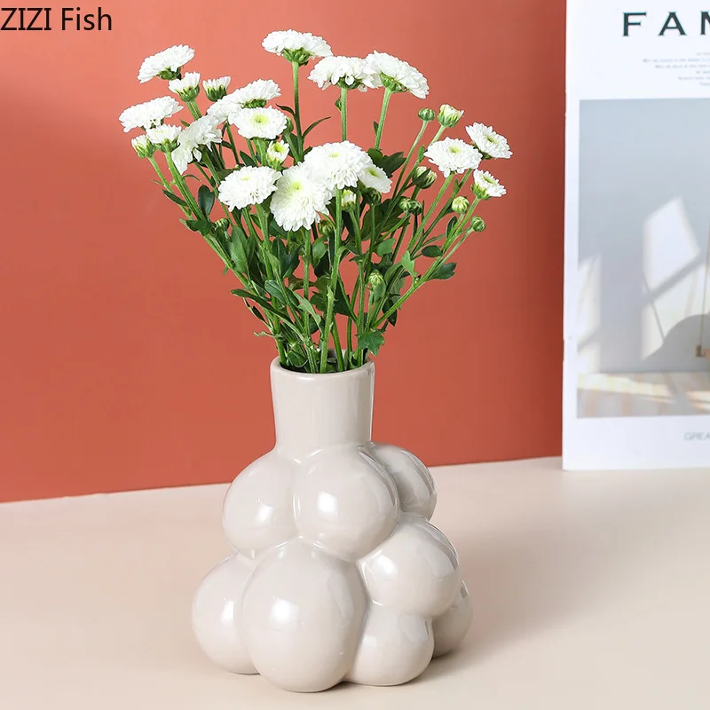 Керамическая ваза абстрактные креативные поделки в форме винограда цветочная