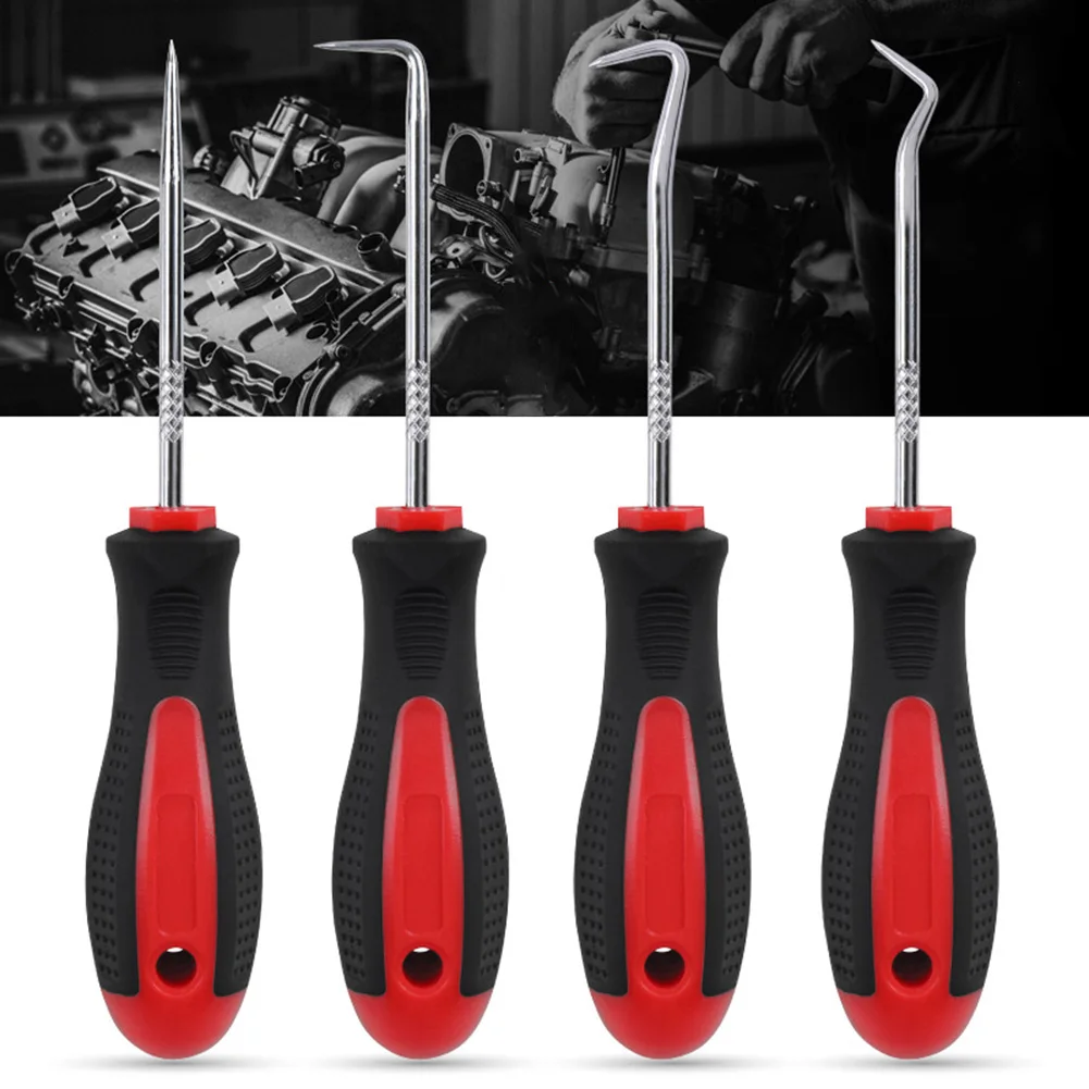 

4pcs Pick & Hook Set Gasket Scraper Removal Pry Pullers Garage Tool Full Angle High Quality