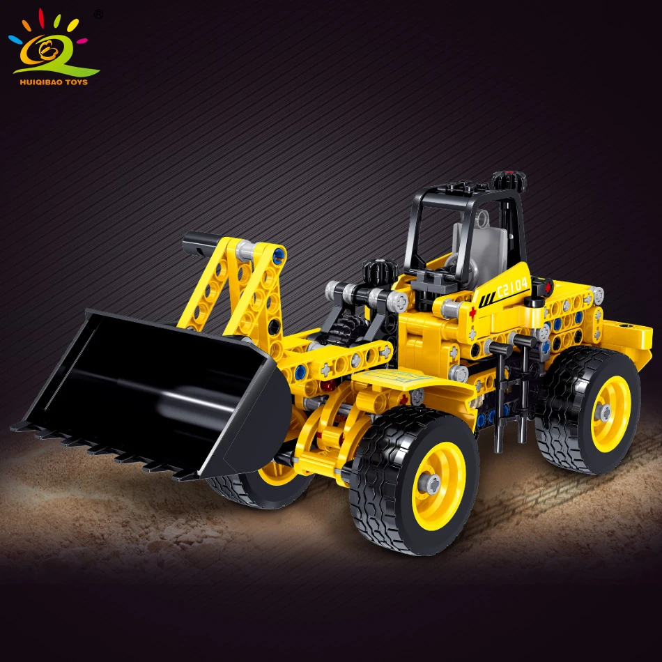 HUIQIBAO 302 шт техническая Tyred Тракторная Лопата игрушки строительные блоки