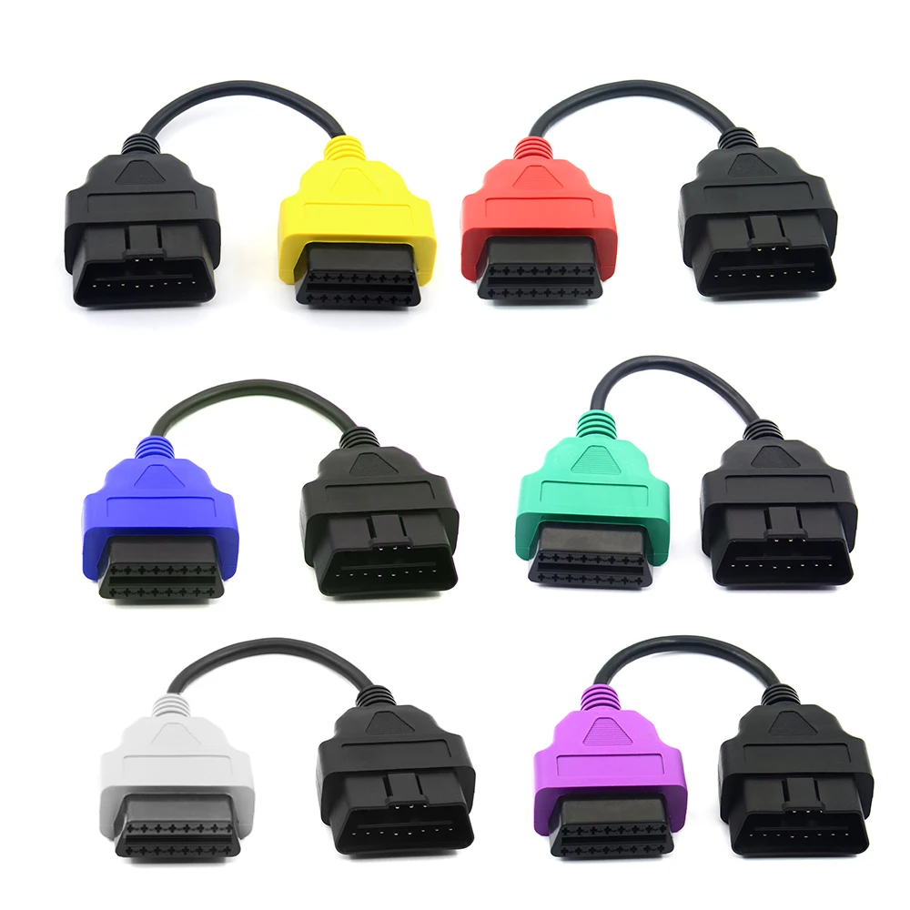 6 шт. кабелей для Fiat ECU адаптер сканирования и разъем OBD2 Диагностический