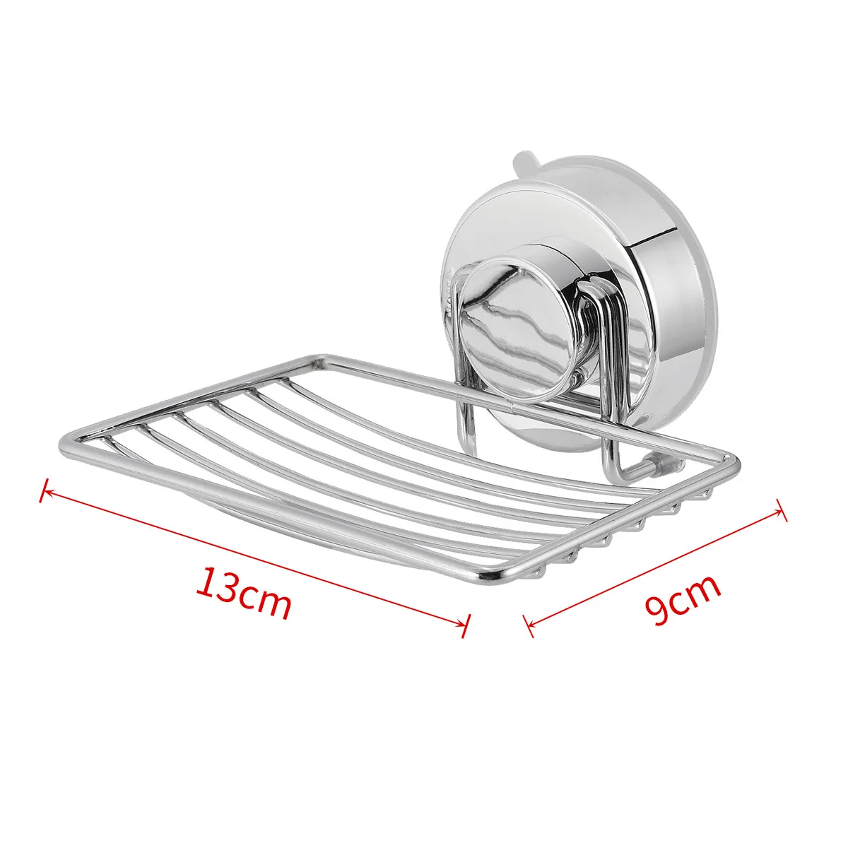 

Wall Mounted Soap Holder Bathroom Stainless Steel Storage Box Container Tray Powerful Suction Cup Rack Bathroom Accessories