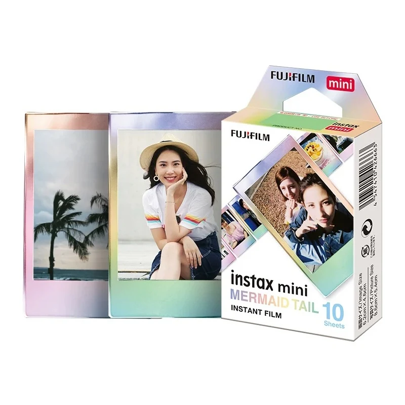 Пленка Fujifilm Instax Mini 8 с хвостом русалки для 7s 7 50s 50i 90 фотобумага мгновенной печати 10