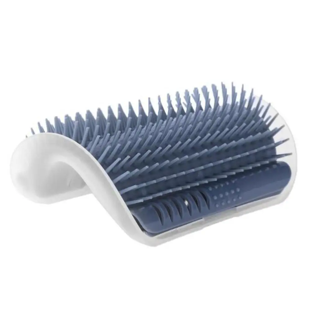Удобный массажер для кошек угловая Массажная щетка пластиковая фиксированная
