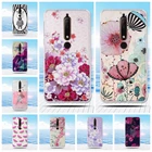 Чехол для Nokia 6 2018 TA-1068 TA-1050 TA-1043 TA-1045, 3D чехол с цветочным рисунком, мягкий силиконовый чехол из ТПУ для Nokia 6,1, чехол
