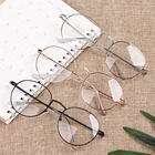 Очки для чтения в металлической оправе для мужчин и женщин, классические очки для пресбиопии с прозрачными линзами, оптические очки Для Ухода За Зрением