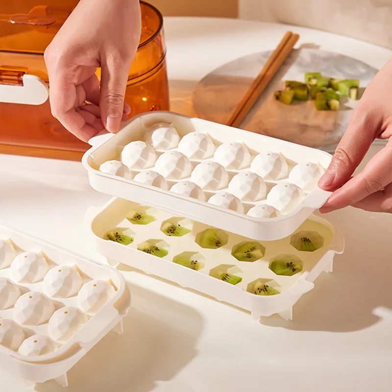 

Ice Cube Mold Home Ice Making Artifact Ice Tray Refrigerator Ice Maker Commercial Frozen Ice Box Storage Box Food Grade Ice Mold