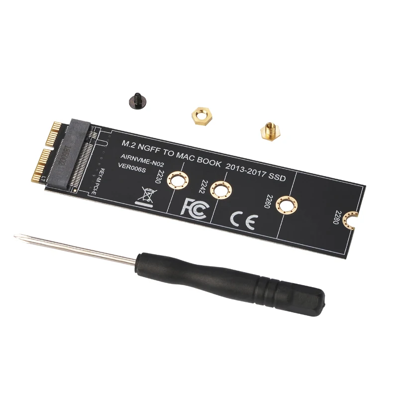 M2 NGFF PCIe AHCI SSD адаптер карты Разъем для MACBOOK Air 2013 2014 2015 2017 A1465 A1466 Pro A1398 A1502 A1419 2230-2280 |