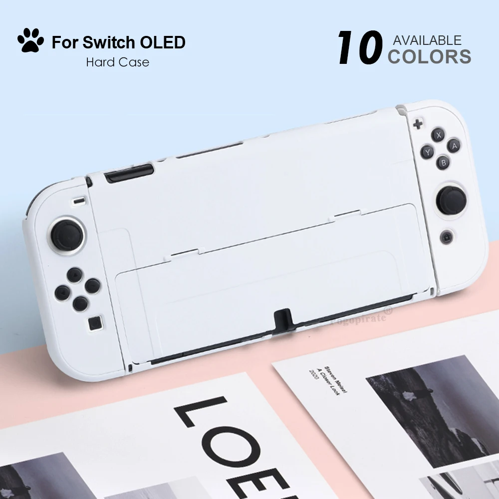 

Жесткий чехол из поликарбоната для Nintendo Switch OLED, 10 цветов, защитный чехол, чехол для Switch OLED, аксессуары для игр